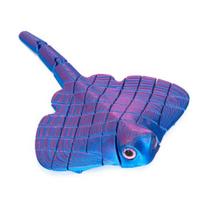 3D spausdinta žuvis-šikšnosparnis figūrėlė Kolekcionuojamas vandenyno gyvūno modelis vaikams, suaugusiems Namų biuro vadovo stalo dekoras B