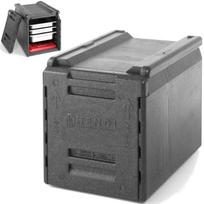 Thermal insulated catering container, thermos for transporting food, PP GN11 66L