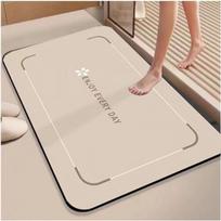 Diatom Mud Water-Absorbent Bathroom Door Mat - Waterproof, Cuttable, Anti-Slip Foot Pad