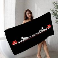 M-Massey F-Ferguson Bath Towel Microfiber Soft Water Absorbing Breathable For Girl Kids Decorative Cartoon Beach Towel W30*H60(CM)