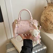 Small Niche Handbag, Small Tote Bag, Pillow Bag, Single-shoulder Crossbody Bag rožinė