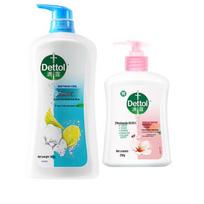 Dettol Antibacterial Hand Wash & Mint Shower Gel Bundle