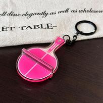 Acrylic Ping Pong Table Keychain Double Sided Mini 3D Sports Keyring Bag Pendant Car Key Chains Souvenir Gift