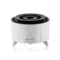 White Noise Volcanic Lava Humidifier Creative Flame Aromatherapy Machine Desktop Simulation Jellyfish Smoke Ring for Relaxation EU balta