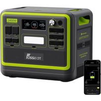 FOSSIBOT F2400 LiFePO4 Baterijos Elektrinis Generatorius -2048Wh 2400W Nešiojama Elektrinė Stotis Energijos Stotis-Kempingas RV UPS-APP žalia
