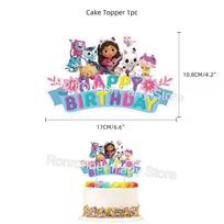 Gabby Dollhouse Cats Cake Socket Gabby Theme Cake Topper Birthday Party Decoration for Girls Baby Shower Celebration Party Gift