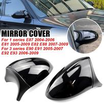 For BMW 3 Series E90 E91 E92 E93 2005-2009 Carbon fiber pattern Mirror Cover Car Rearview Mirror Cap Cover 1 Series E81 E87 E88