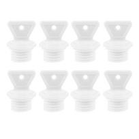 8 Pack Hot Water Bottle Stopper White Plastic Secure Fit for Construction Plumbing and Industrial Applications China Mainland