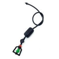 1 Set Cooling Hanging Sprinkler For Greenhouse Irrigation With Barb Connector 360 Degree Rotating With weight & Anti-drip device žalia