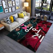 Squid Game Carpet Print with Characters and Symbols Design 067  Suitable for use as an anti-slip for living room bedroom sofas 40x60cm( 15x23in )