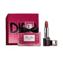 DIOR Perfume Three-piece set: Miss Fragrance Essence 35ml + Blue Gold Lipstick #688 3.5g juoda