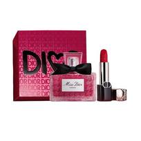 DIOR Perfume Three-piece set: Miss Fragrance Essence 35ml + Blue Gold Lipstick #999 3.5g juoda
