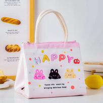 Cartoon Lunch Bag Bento Pouch large-capacity lunch box Women Dopamine Cooler Insulated Bag Thick aluminum insulated lunch bag