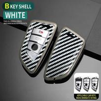 Anglies pluošto Cinko lydinio Automobilio rakto dėklas BMW X1 X3 X4 X5 F15 X6 F16 G30 7 serijos G11 F48 F39 520 525 f30 118i 218i 320i