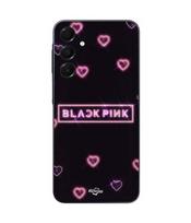 Case For Samsung Galaxy A15 Blackpink pink heart Maniacase juoda