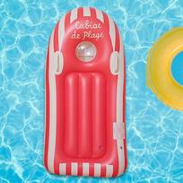 Pripučiamas banglenčių kūno lenta, plaukiojantis banglenčių lenta vasaros paplūdimiui, vaikams geltona