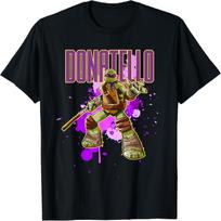 Mademark x Teenage Mutant Ninja Turtles - Dontatello - Purple Splatter Paint T-Shirt S juoda