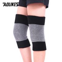 Aolikes 1 Pair Winter Warm Knee Brace Elastic Arthritis Knee Pads Carpal Tunnel Knee Support