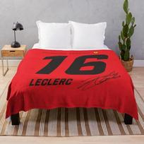 Charles Leclerc 16 Mesti pledai Dizainerių Turistiniai Pūkuoti Minkšti Dideli Pledai 30x40in