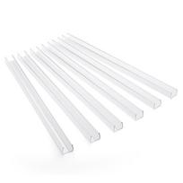 Geras Virtuvinės spintelės durų krašto apsauginis kampukas(17,7 colio skaidrus PVC), Spintelės apsauga(Pakuotė iš 6) 3/4 colio storio durims skaidri