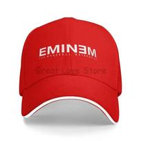 Vintage Rapper Rap God Eminem Baseball Caps Men Women Distressed Sandwich Hats Headwear Outdoor Workouts Adjustable Fit Caps Adjustable