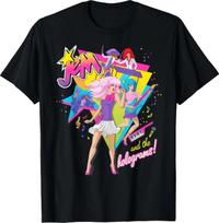 Jem and The Holograms Full Band Rocking Out 80's Rock Retro T-Shirt M