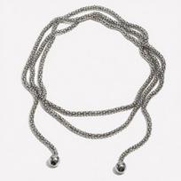 Fashion Personality Round Bead Multi-layered Wound Thick Popcorn Chain Necklace for Men Women Hip-hop Stainless Steel Zircon