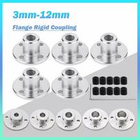 2Pcs 3/3.17/4/5/6/6.35/7/8/10/11/12mm Flange Rigid Shaft Coupling Coupler Collar Clamp Bracket Motor Connector 3mm