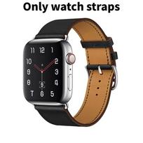 Apple Watch 8 Leather Strap For Single Loop Crosshatch Genuine Leather Band For 38mm And 42mm 38mm juoda