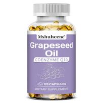 Grapeseed Oil Dietary Supplement, With Coenzyme Q10, Olive Oil, 120 Capsules Per Bottle 120 Capsules