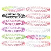 12Pcs Stretch Choker Necklace Lady Girl Tattoo Choker Necklace Punk Retro Gothic Elastic Necklaces for Women pendant necklace 40cm