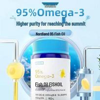 Nott/Land 95% Sugar-Free Omega-3 Fish Oil - 30 Capsules for Teens & Adults