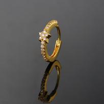 Cute Mini Star Hoop Earrings for Women Inlaid Cubic Zircon Ear Tragus Helix Piercing Cartilage Rook Zircon Girls Gifts CC191 6mm