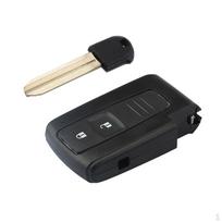 2-Button Remote Key Fob Case with Uncut Blank for 2004-2009