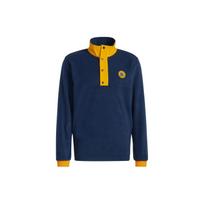 Adidas Originals Trefoil Vilnos Siuvinėtas Stovimos Apykaklės Megztinis Vyriški Viršutiniai Drabužiai Mėlynas II8482 XXXL