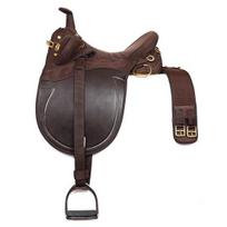 Australijos „Stock Horse Tack“ sintetinis balnas, visų dydžių arkliams 10" ruda