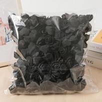 50/100 vnt. 3,5 cm dirbtinių gėlių putplasčio PE rožių galvutės DIY Valentino dienos rožės vestuvių saldainių dėžutės dekoravimas nuotakos aksesuarai 50PCS juoda
