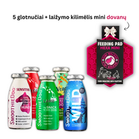 Smoothie glotnučių MIXO rinkinys + laižymo kilimėlis dovanų