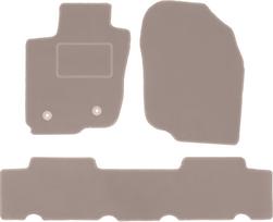Smėlio spalvos veliūriniai grindų kilimėliai skirti: Toyota RAV4 III visureigis (2006-2013 m)