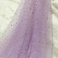 Shiny Colorful Butterfly Tulle Fabric Feather Dots By The Meter for Skirt Stage Costumes Wedding Diy Sewing Cloth Soft Thin Blue 100cmX150cm