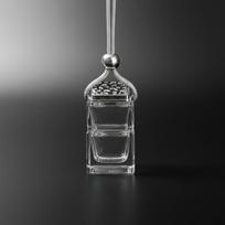 Square Glass Car Perfume Diffuser 10ml Water Cube Design Essential Oil Bottle Refillable Hanging Decor Air Freshener sidabras