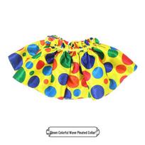 Cross Crazy Circus Clown Costume Set: Tutu, Scarf, Collar, Hand-Embroidered Accessories. One Size