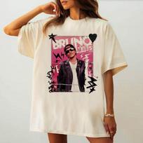Bruno Mars tshirt female Graphic Breathable Y2k Retro t shirt Vintage korean clothes Graphic hip hop Colorful Y2k S