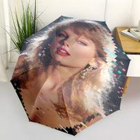 Taylor Swift Themed Automatic Opening and Closing Umbrella, Compact Travel Umbrella, Lightweight and Portable, Suitable for Beach Commuting
