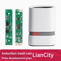Multifunctional Smart Trash Can Circuit Board - Motion Sensor + Kick Touch + Button Control + Rechargeable, Low Power 52MA