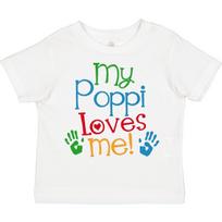 Inktastic My Poppi Loves Me Gift Toddler kids boys T-Shirt From Boys Girls Clothing Child 100