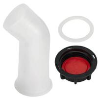 IBC kibiro adapteris Vandens talpos priedai Sriegis 120 mm/4,72 colio 2 coliai 2  Išleidimo/alkūnės kibiro vožtuvo jungtys PE juoda