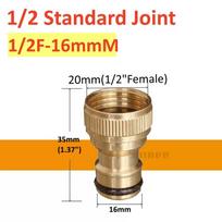 1 vnt. 1/2'' 3/4'' 1'' žalvarinis čiaupo greitoji jungtis 16 mm varinės žarnos jungties adapteris Sodo žarnos taisymo laistymo pistoleto jungiamoji detalė Įrankis