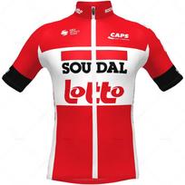 Lotto Soudal-Trumpomis rankovėmis dviratininko aprangos komplektas vyrams, kvėpuojanti dviračių apranga, dviračių komandos kostiumas, vasara, 2026 Pro XS（old）