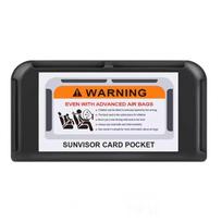 Car Sun Visor Card Holder Auto Interior Card Organizer Pasting Box Card Storage Holder Universal for Instrument Panel and Door juoda